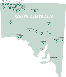 South Australia MAP - green